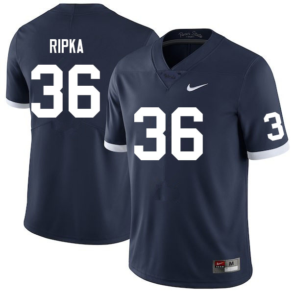 Men #36 Stephen Ripka Penn State Nittany Lions College Football Jerseys Sale-Retro - Click Image to Close